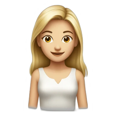 Smiling-elegant-girl sticker