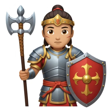 ancient chinese with shield sticker