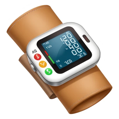 blood pressure cuff on upper arm sticker
