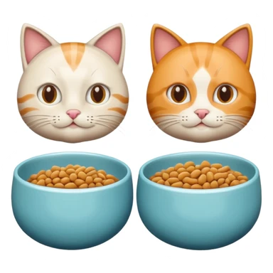 Cat Food and Water sticker