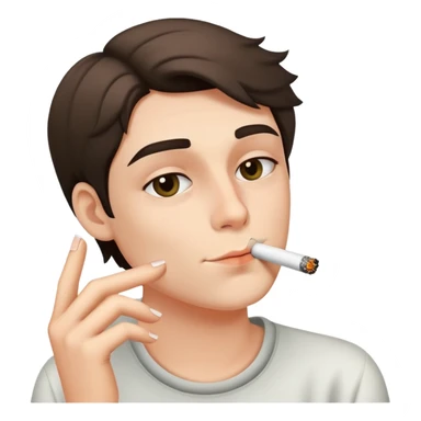 personne qui fume  sticker