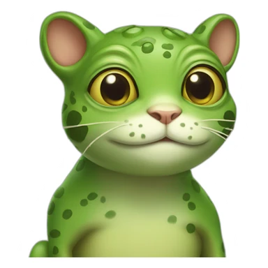cat frog sticker