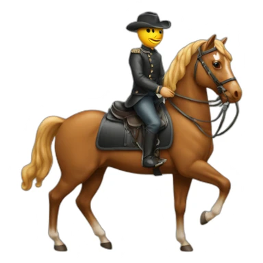 Poulpe sur un cheval sticker