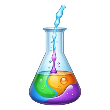 chemistry and lab work icon sticker