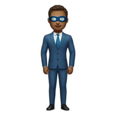 business man as a superhero sticker