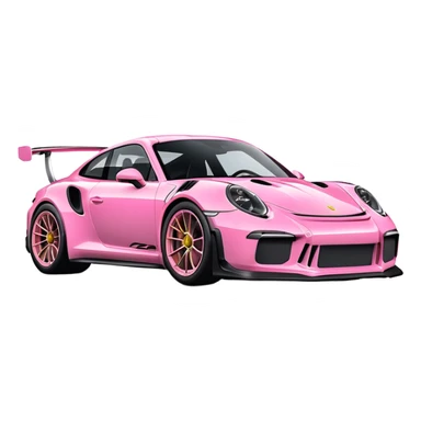 Porsche 911 gt3rs Pink sticker