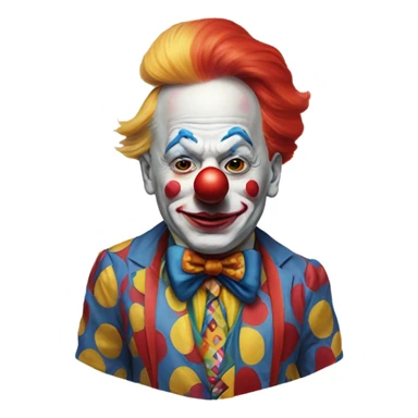 Donald Trump as a clown sticker