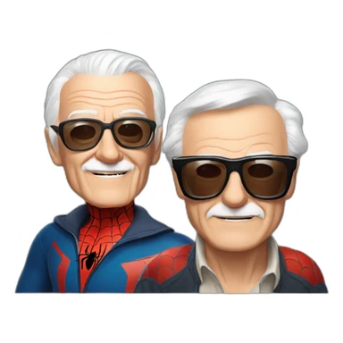 Spider-Man and Stan Lee sticker