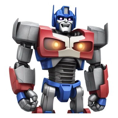 Optimus prime eating ice cream sticker