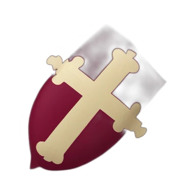 Cross of Burgundy flag sticker