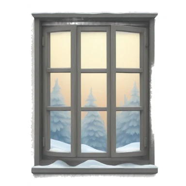 winter window sticker