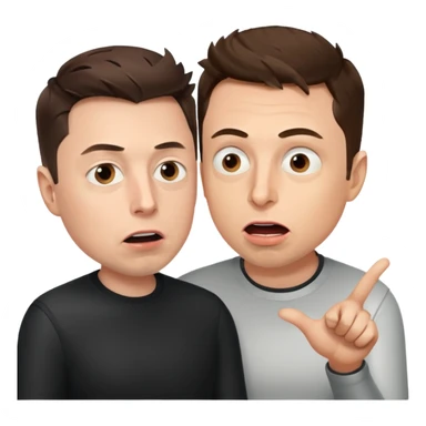 argument between Elon musk and Sam Altman sticker