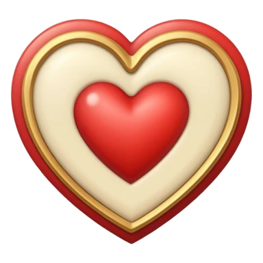 Light creamy color romantic heart letter sticker