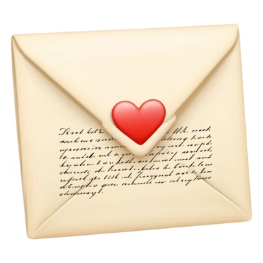 Light cream color romantic letter sticker