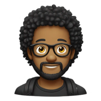 Jeune Homme noir sans barbe avec de grande lunettes et des tresses portant un tshirt One Piece sticker