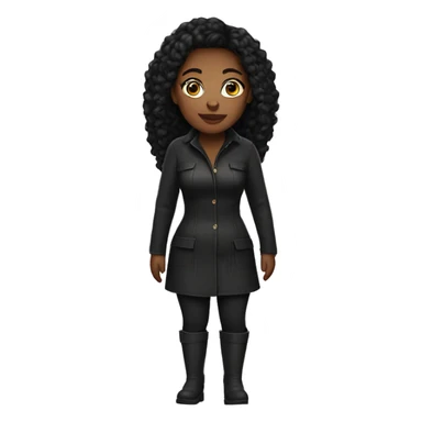 Thick black woman with knee high boots sticker