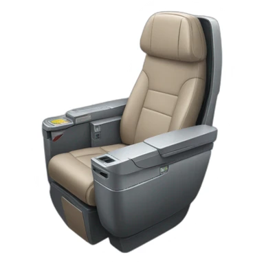 business class seat on the plane sticker