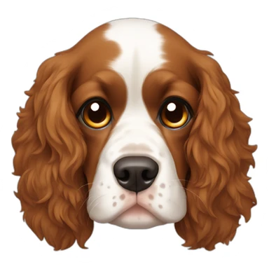 Spaniel dormindo olhos fechados sticker