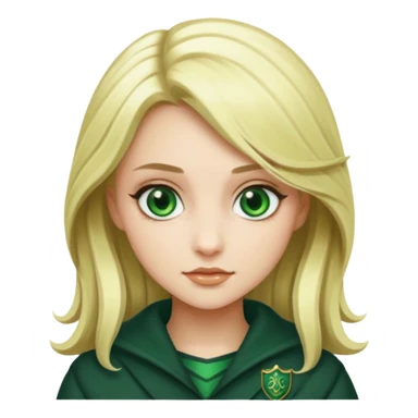 hot blonde Slytherin girl sticker