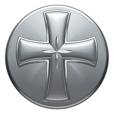 cross logo sticker