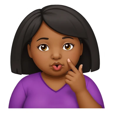 Fat black girl picking her nose can you have her finger in her nose sticker