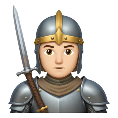 Male Knight Warrior sticker