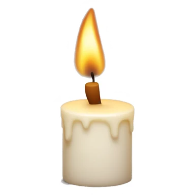 number one candle  sticker