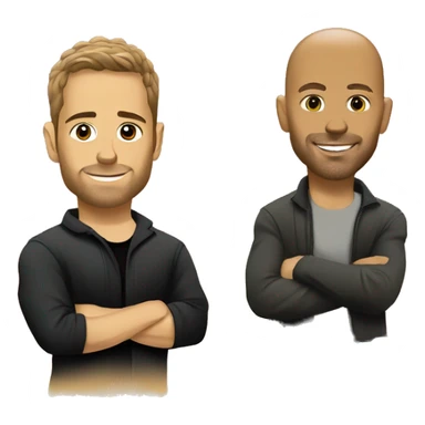 Fast & Furious dominic toretto and paul walker sticker