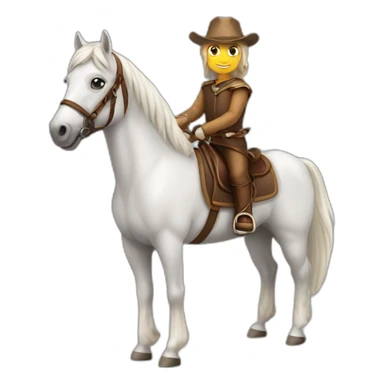 young horse ridder sticker