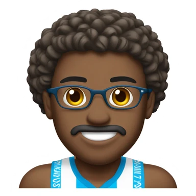 Un marseillais avec le maillot de l’Olympique de Marseille  sticker