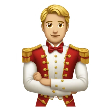 Principe con traje rojo sticker