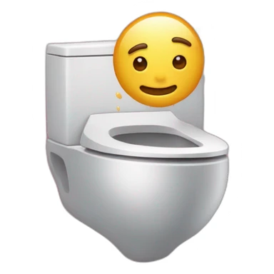 Un mec qui est sur les toilettes et qui fait un pouce sticker