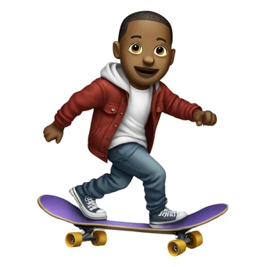 YG on a skateboard sticker