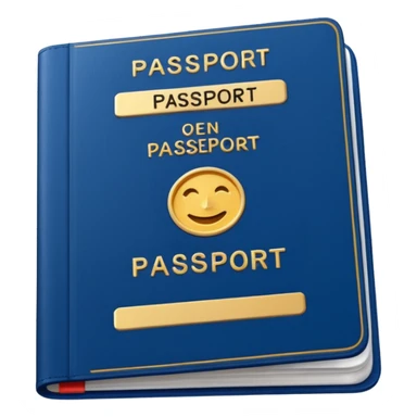 An open passport sticker