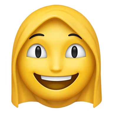 Faceless emoji with smile sticker
