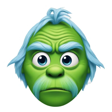 grinch in blue sticker