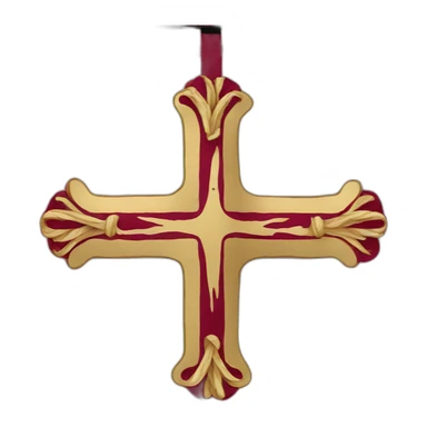 Cross of Burgundy flag sticker