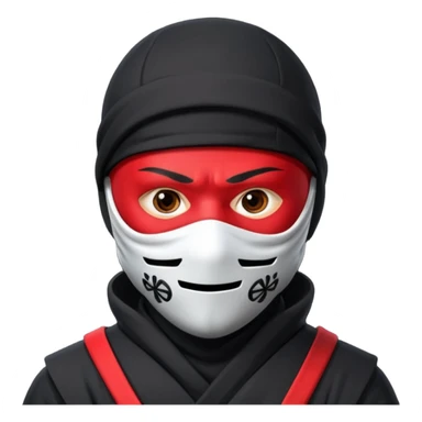 Ninja with MB written on it sticker