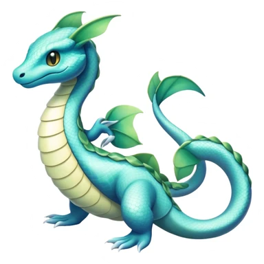 Seviper-Dragonair-Dratini-hybrid, full body, two legs, two hands sticker