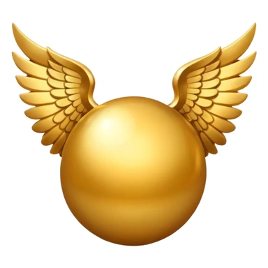 Redondo,con alas , dorado y magia sticker