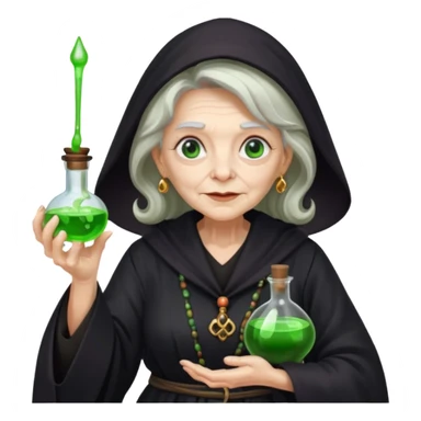 Witch granny doctor  sticker