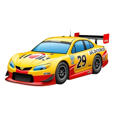 stock car auto racing sticker