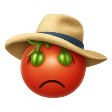 Tomatoes in a hat sticker