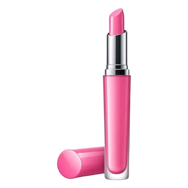 pink lip gloss tube sticker
