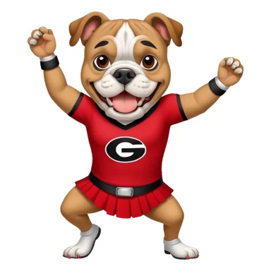 georgia bulldog dancing sticker