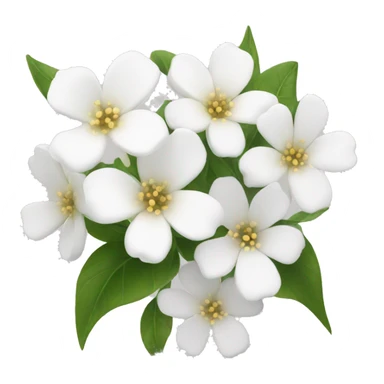 pretty white flowers sticker