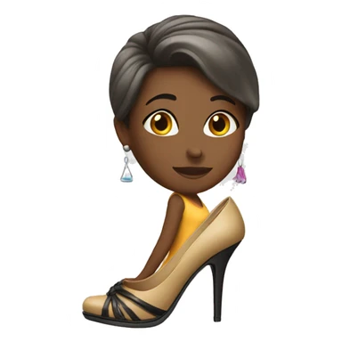 Shoe diva girl sticker