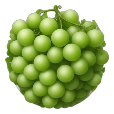 grapes and vines sphere sticker