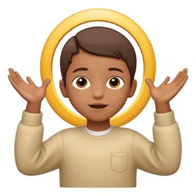 Niño abrazando a Dios sticker