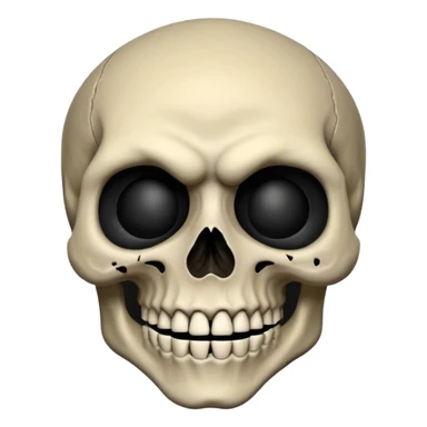 human skull face troll emojie used in ticktock reels. black in colour sticker